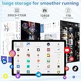 Laptok Tablet, 10.4 inch Android 15 Tablet, 20GB RAM 128GB ROM 1TB TF Card Expandable Octa-Core, Widevine L1, 1280 * 800 HD Touchscreen, Face ID, Bluetooth 5.3, WiFi 6, Fast Charging (Silver) - Image 4
