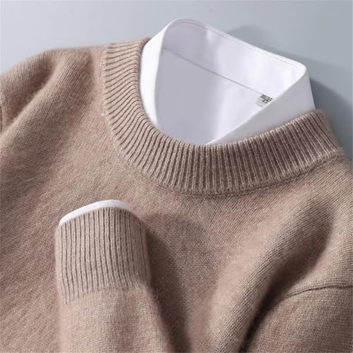 Men's Half High Collar Pullovers Knit Sweater Winter Thickened Long Sleeve Sweater Wool Top2