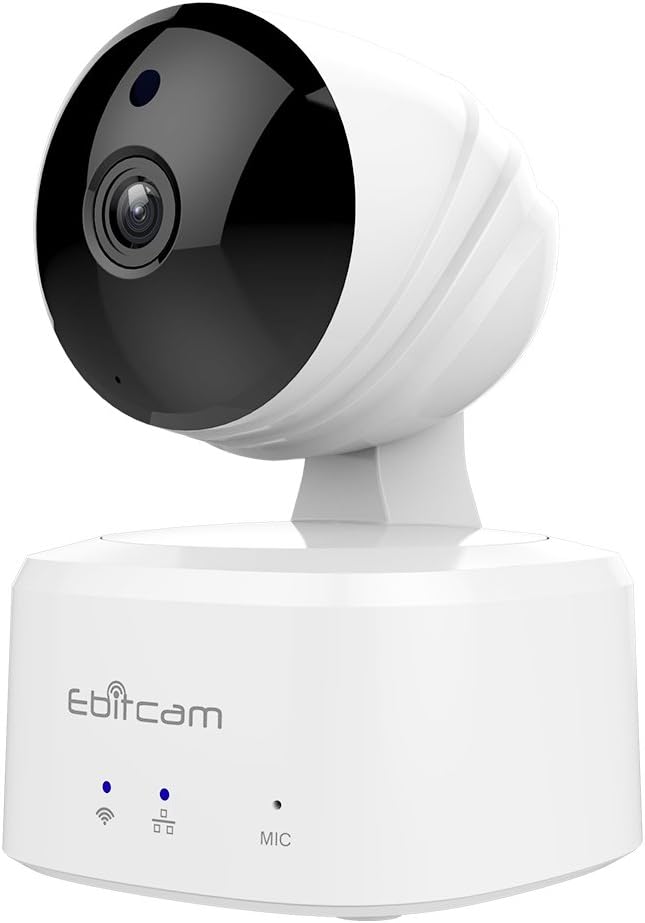 WiFi Camera,Pan/Tilt/Zoom Remote Baby Monitor, Night Vision, Two-Way Audio, Motion Alarm, Available for iOS/Android/PC ,Cloud Service Available,Work with Alexa