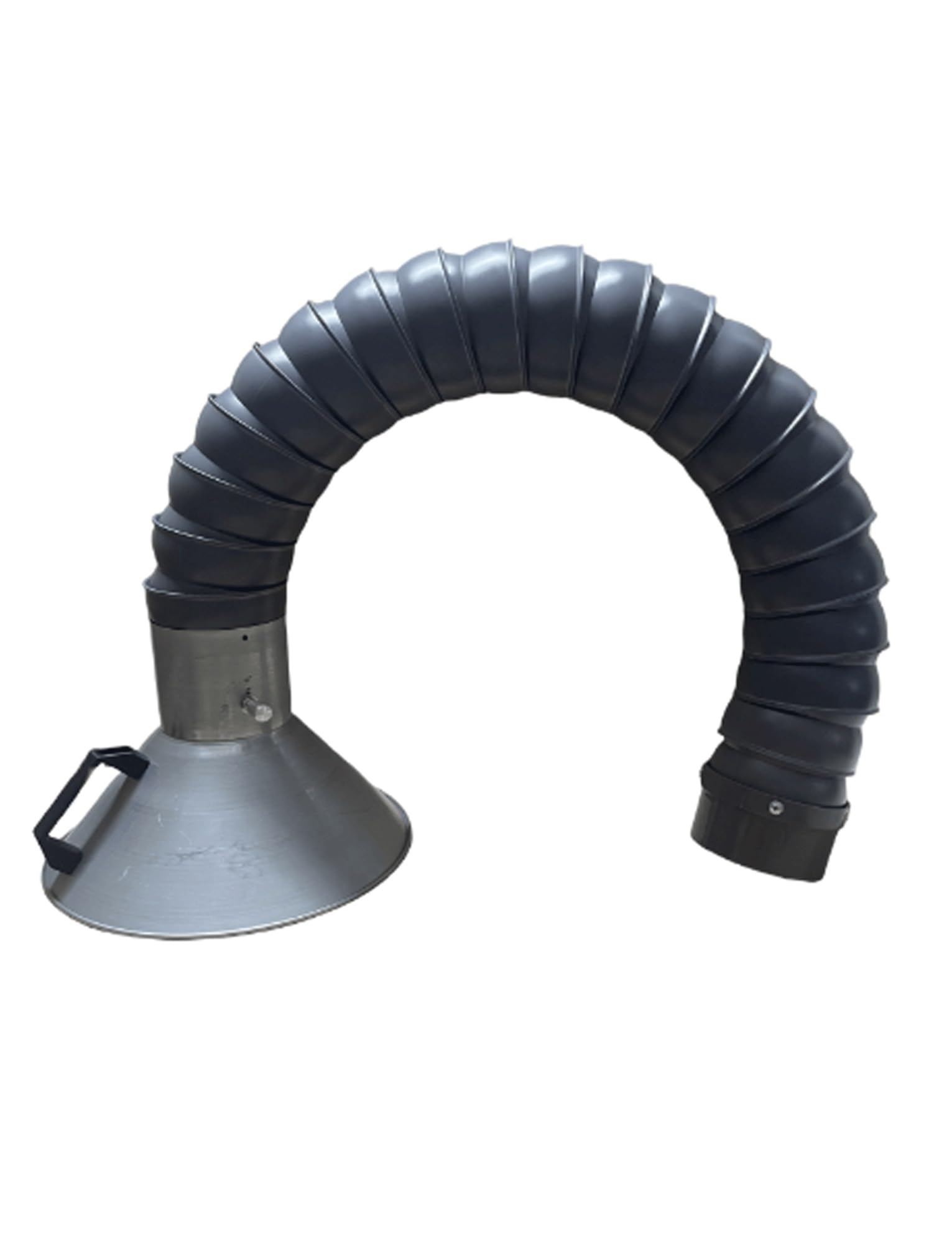 Brazo extractor de humos con boquilla de 7,5 cm de diámetro exterior, manguera de succión ajustable de 100 cm (3,3 pies) for grabado industrial y soldadura. Cubierta galvanizada.(200cm/78in)