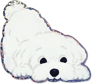 G.C.PRESS（ジーシープレス）【割引対象商品 犬＆猫ステッカー 組み合わせ自由！4枚まとめてご購入がお得】G.C.PRESS 耐水耐光仕様ステッカー マルチーズ｜100×70mm 1枚入り [522-25]