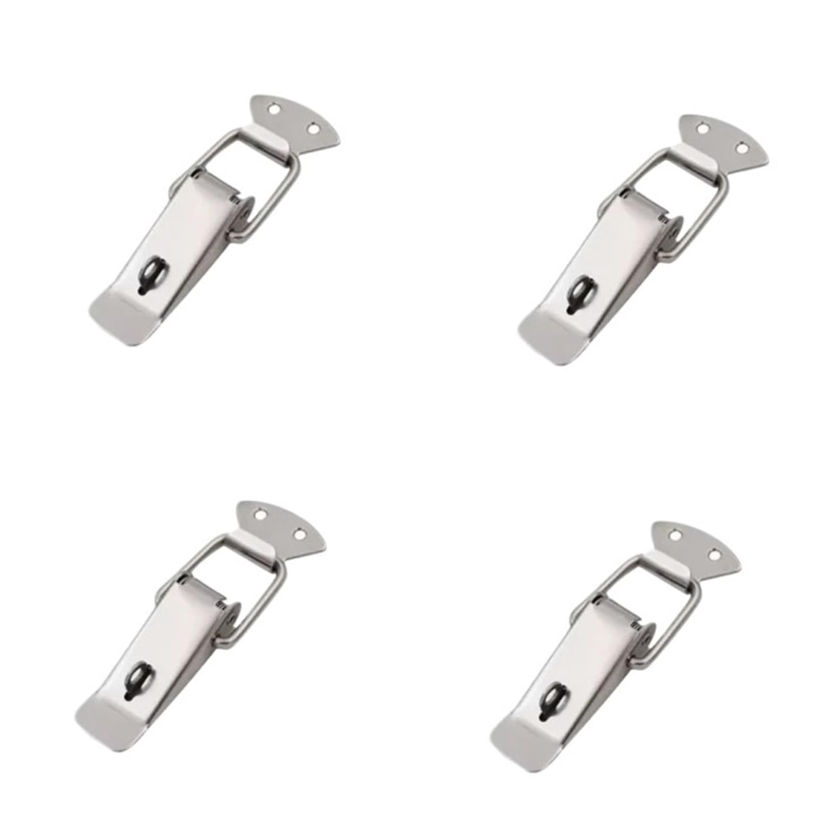 4Pcs/lot Stainless Steel Duck-Mouth Buckle Vintage Mini Lock Chest Box Suitcase Case Buckles Toggle Hasp Latch Catch Clasp(with Lock)