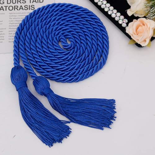 Image of GraduationMall Double Graduation Honor Cords Royal Blue 68 inch