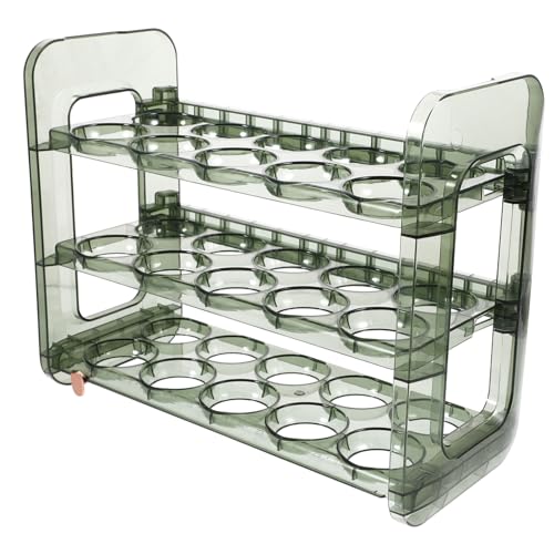 HAKIDZEL 冷蔵庫ラック 大容量オーガナイザー 冷蔵庫ドア用簡単アクセスホルダー キッチンオーガナイザースタンド