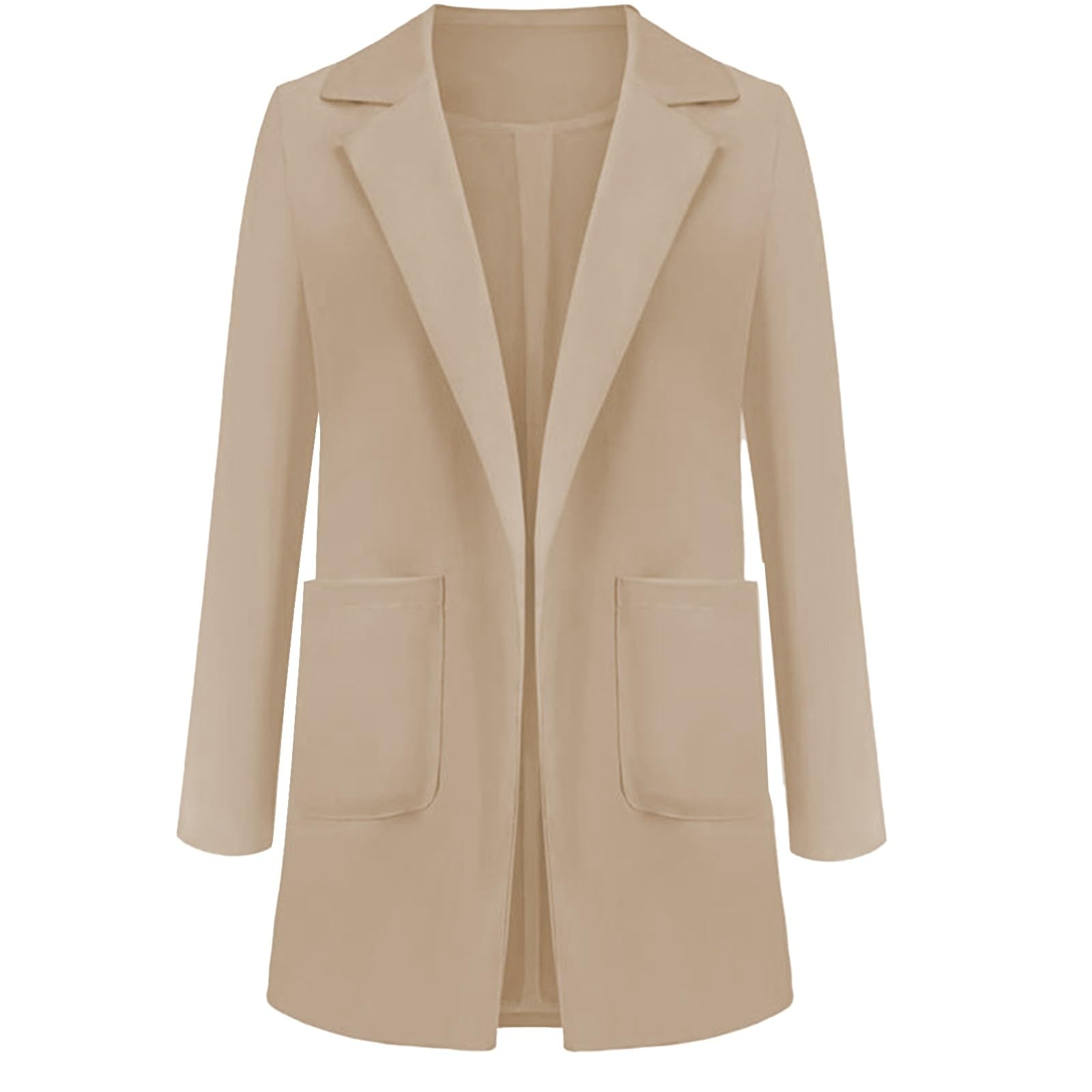 Generisch Blazer élégant pour femme - Veste de costume à manches longues - Couleur unie - Pour femme - Style décontracté - Vêtement de travail