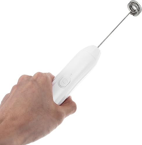 Miniatura 3 de Kichvoe Espumador de leche, mezclador de bebidas, espumador de mano, batidor eléctrico por USB, espumador de leche pequeño, mini licuadora agitador