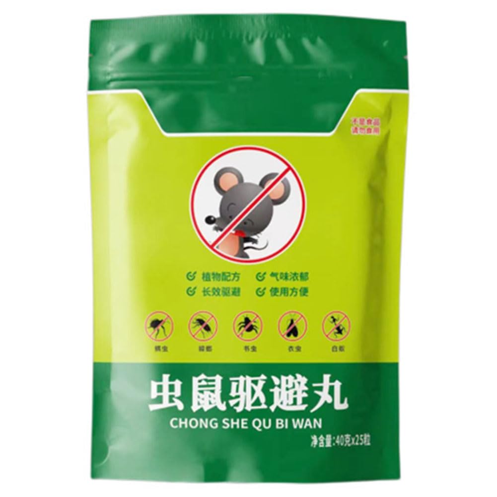 HTU Keep A Long-Lasting Protection Environmentally Friendly Rodent Repellent 5/10/20PCS Natural Mouse Repellent Ball Keep Mice Away Safe Pet Children to Repel Mice and Rats for Outdoor Indoo