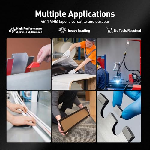 3M Double Sided Tape, Heavy Duty, 1” x 18Ft, Gray by Ndcadhesive - Image 7