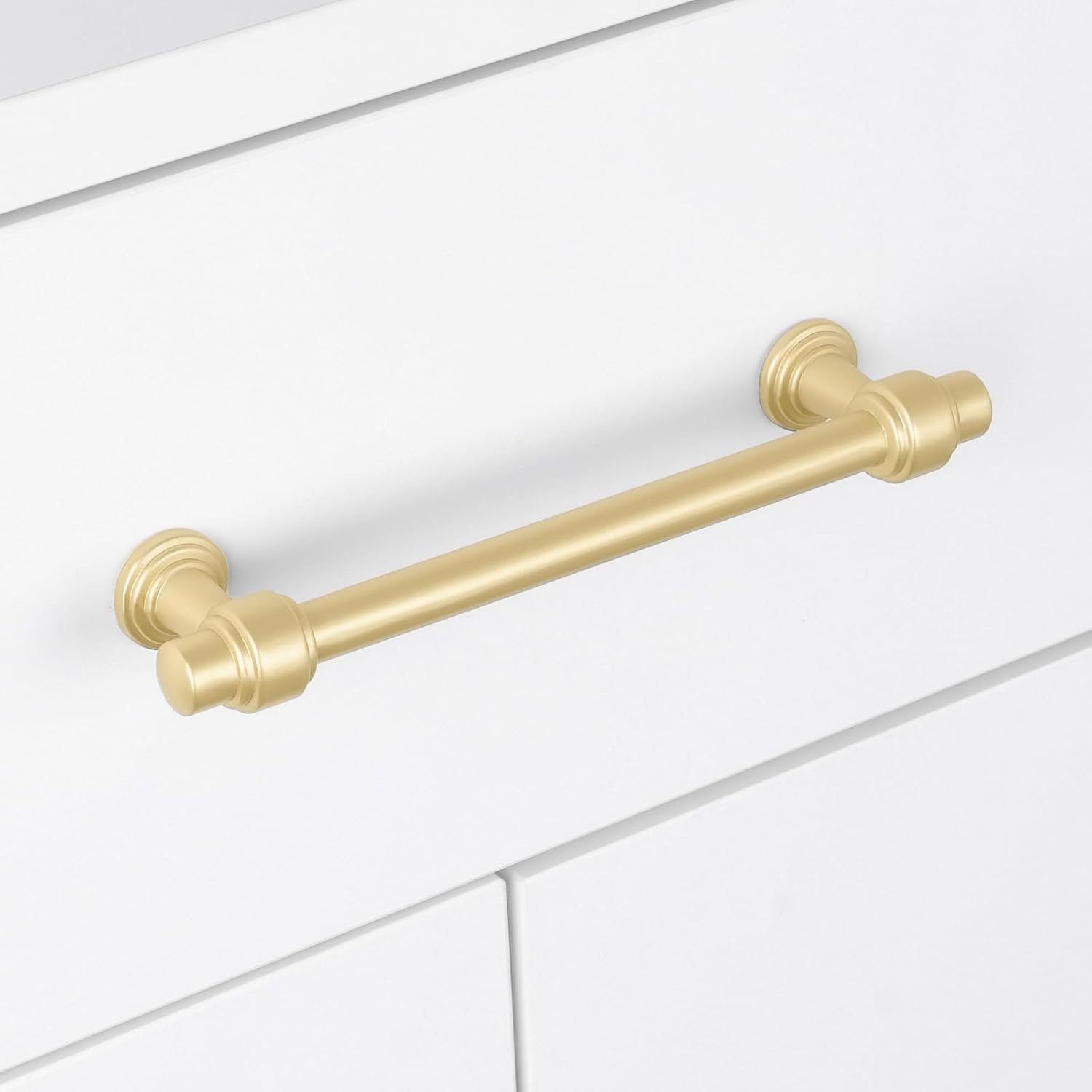 10 Pack Brushed Gold Cabinet Pulls 5 Inch(128mm) Kitchen Cabinet Handles Cabinet Hardware for Drawer Pulls