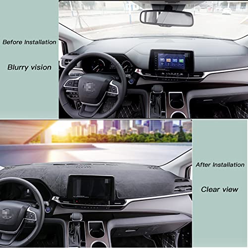 Keegtbox Dash Mat Cover Custom Interior Center Console Kit For Toyota Sienna Le Xle Woodland Edition Xse Limited Platinum Edition 2021 2022 Dashboard Mat Covers Accessories #TOP4