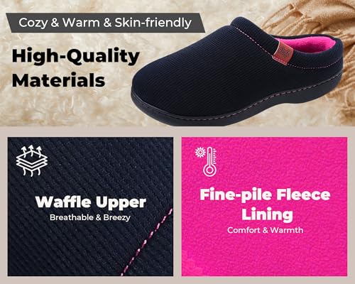 House Slippers for Woman Coolmax® Breathable Comfy Memory Foam Slippers for Women Indoor and Outdoor Bedroom Slip On Shoes Moisture-wicking3