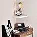 WELLAND Big Size Phoenix Corner Wall Mount Shelf for DVD Players/Cable Boxes/Games Consoles/TV Accessories, White