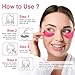 LAVONE Eye Mask - 15 Pairs Rose Under Eye Patches Skin Care Products - Eye Masks Skincare for Dark Circles and Puffiness, Reduce Wrinkles, Eye Bags and Fine Lines, for Women and Man, with Hair Clips