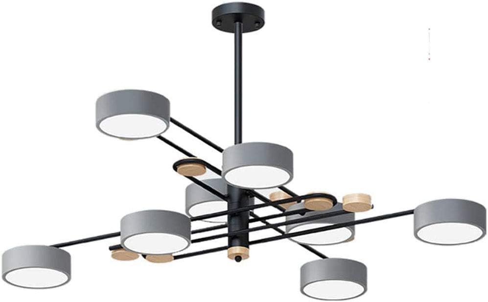 Led Chandelier 8 Lights Modern Sputnik Adjustable Pendant Lighting Fixture Industrial Iron Ceiling Light Fixture for Kitchen Dining Room Living Room,White,8 Lights