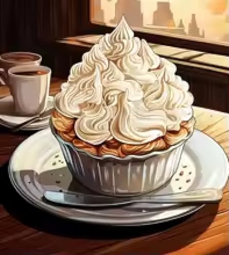 Affiche tarte et glace pour déco murale cuisine moderne grand format