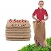 Alytree 6 Pack Burlap Potato Sack Race Bags, 24