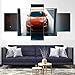 Produktbild 104Tdfc 5 Bilder Leinwanddrucke wandbild 5 teilig Leinwandbild Geschenk Porsch 911 GT3 Garage Super Car 200X100cm 5 TLG Kunstdrucke Skulpturen Küche Haushalt Möbel Wohnaccessoires