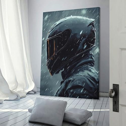 Œuvre d'art Biker in Winter sinyumoney de haute qualité pour grand mur