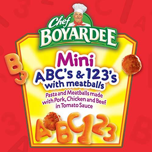 Chef Boyardee Mini-Bites Abc's & 123'S With Meatballs, 15 Oz, 1 Count #TOP2
