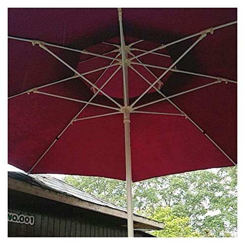 Parasol de marché double toit CLSDRZC structure renforcée et toile extérieure - 6