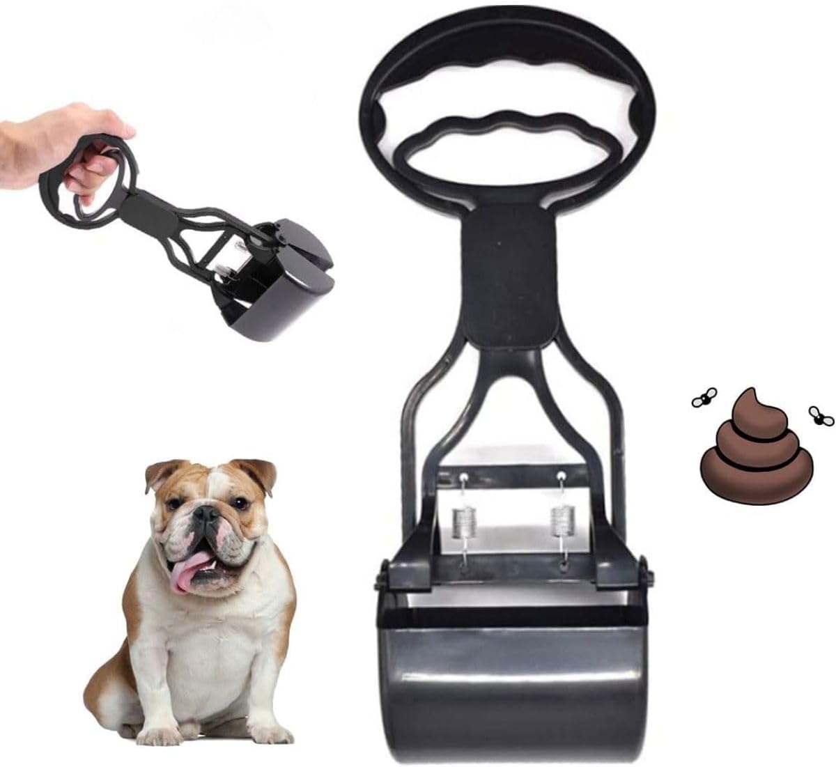 Garra Coletora de Fezes Pet, Animais, Cocô, Cachorro, Gato, Pá Higiênica, Plástico