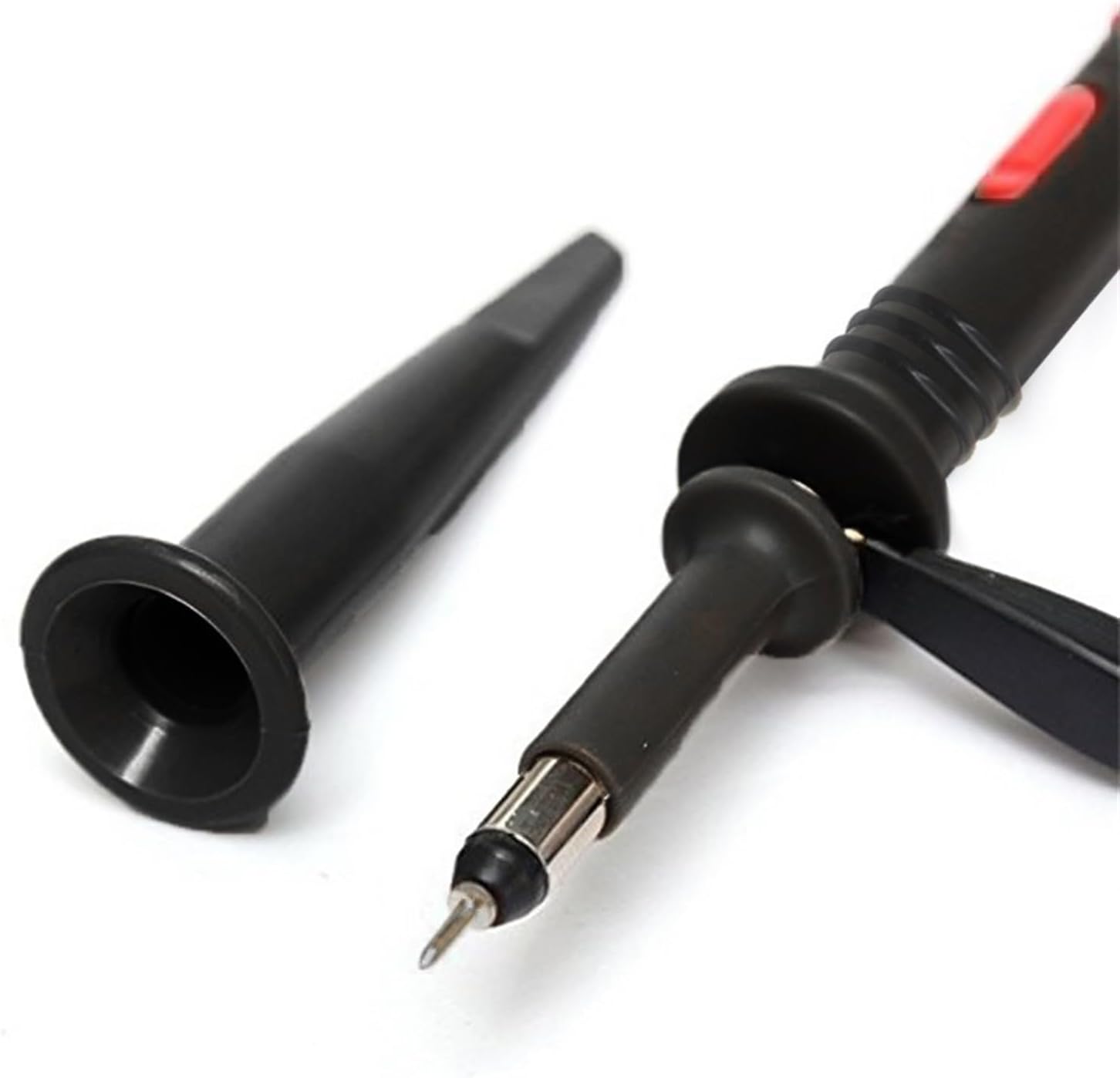 P2100 Oscilloscope Probes + P1007B Test Hooks Leads Mini Grabber to BNC Coaxial Cables Set Insulated Probe for DIY Cable