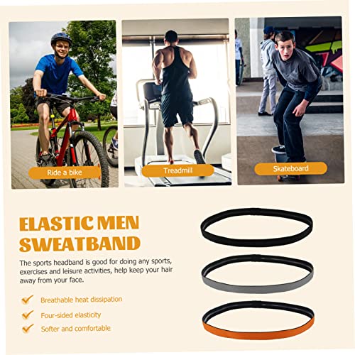 BESPORTBLE 3 Pecas Faixa De Cabeça Esportiva Masculina Laços De Cabelo Para Homens Pulseiras De Jogo