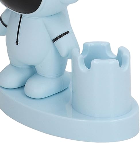 Miniatura 9 de RiToEasysports Lámpara de escritorio para niños, con forma de astronauta de dibujos animados, lámpara de escritorio recargable con sacapuntas para