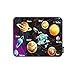 Produktbild oFloral Sonnensystem-Gaming-Mauspad, Galaxie, Universum, Weltraum, Satellitenplaneten, rund, dekoratives Mauspad, Gummiunterseite, Heimdekoration für Computer, Laptop, Büro, Zuhause, 20 x 24 cm