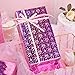 MAYPLUSS Pink Heart Wrapping Paper, Mini Roll, Holographic Iridescent Metallic Hearts Foil Wrapping Paper for Valentine's Day Wrapping Paper, Anniversary, Wedding, Birthday, Romantic Occasions (17 Inch X 33 Feet)