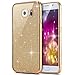 Produktbild kompatibel mit Galaxy S6 Hülle,Galaxy S6 Silikon Hülle Glitzer,Galaxy S6 TPU Silikon Bumper Handyhülle Schutzhülle,Ultradünn TPU Silikon Hülle Schutz Handy Hülle Case,Gold