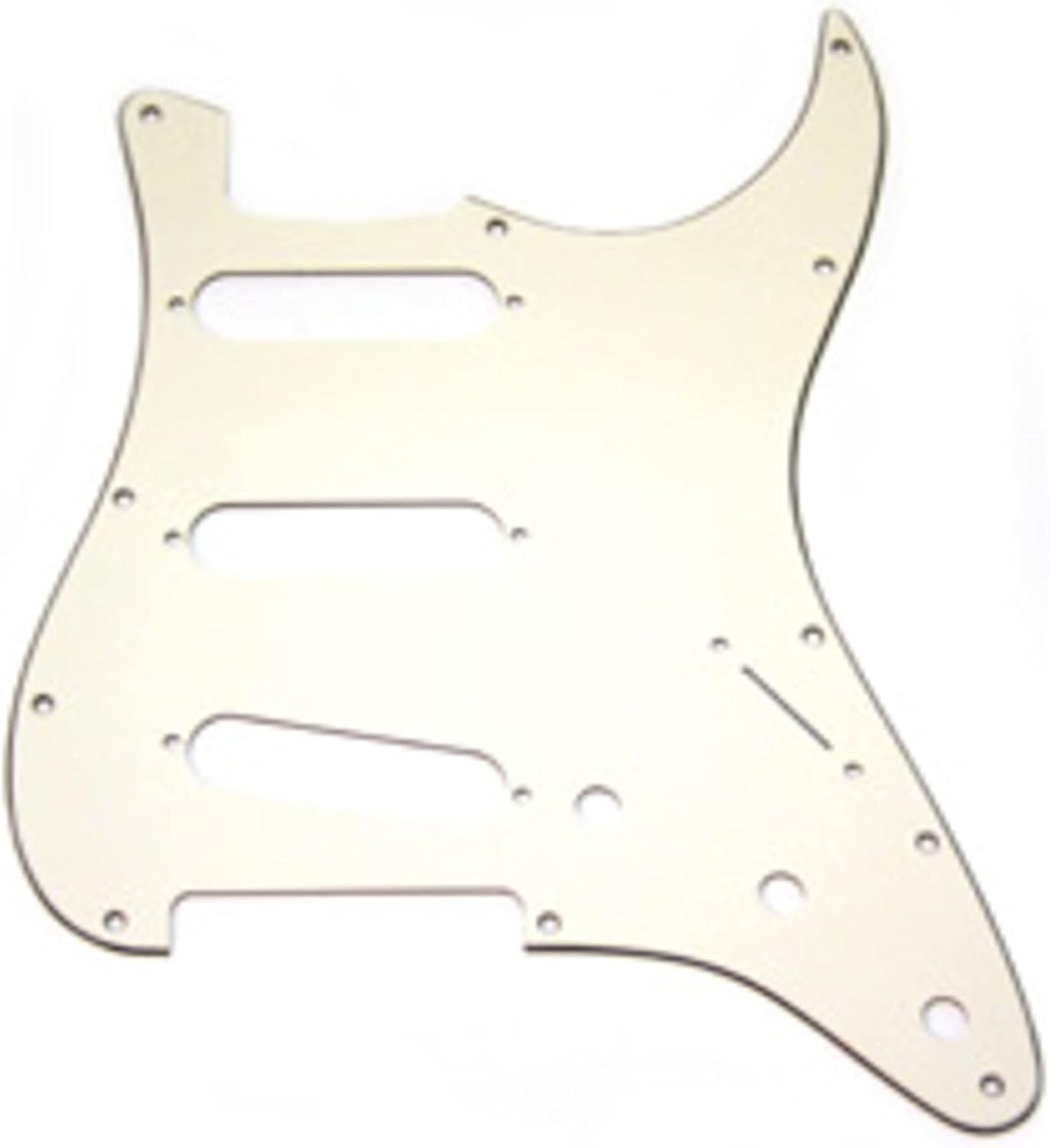 Fender Stratocaster Electric Guitar Pickguard, White