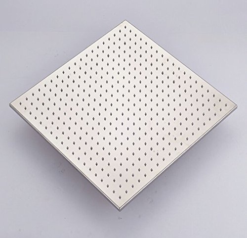 Pomme de douche pluie chromée 50 cm design architectural - 6