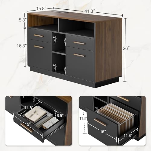 Image of ModernMate Home Office Furniture Set, 71 inch L Shaped Executive Standing Desk