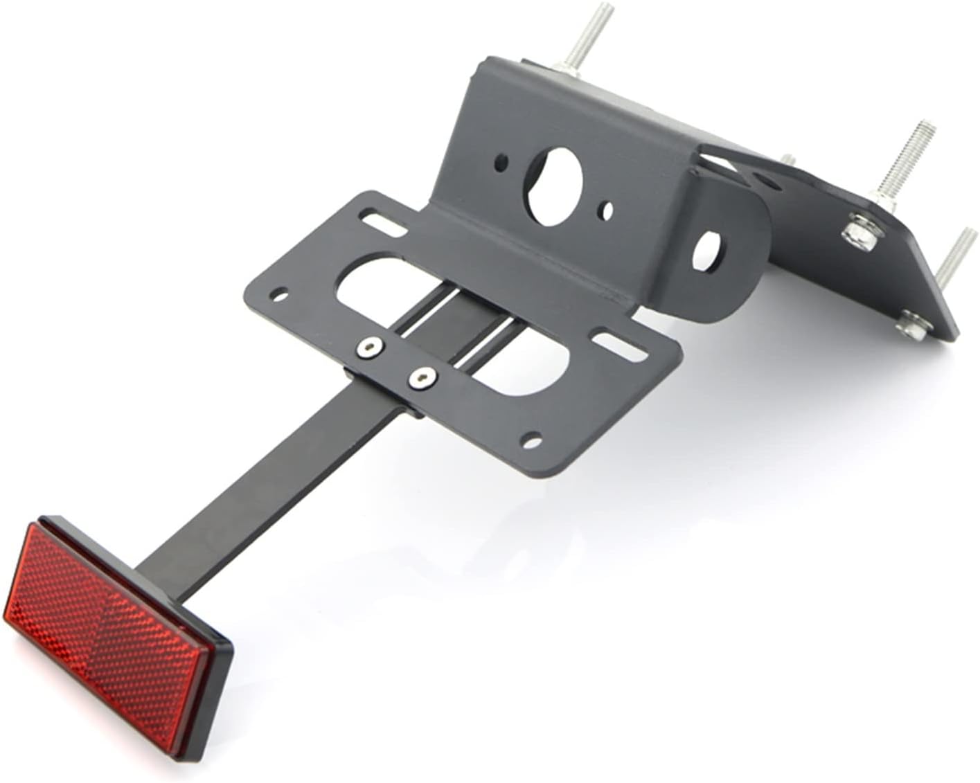 Fender Eliminator Compatible with Grom MSX125 2013-2015 Motorcycle Rear License Plate Tail Frame Holder Bracket with LED Light