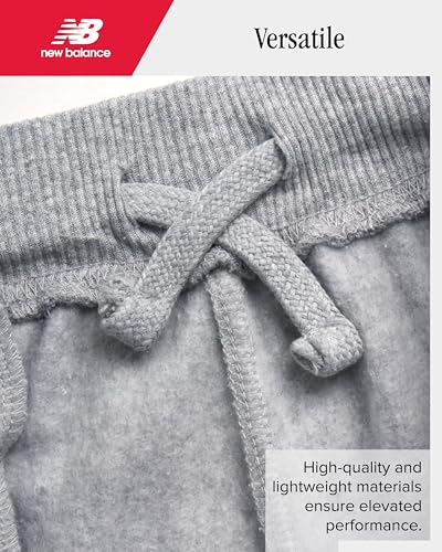 Image of New Balance Girls Sweatpants, Fleece Joggers, Drawstring Waist & Pockets