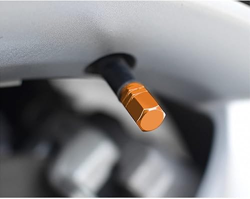 Miniatura 7 de Moly Magnolia - 4 tapas de válvula de vástago de neumático para automóvil, a prueba de polvo, protección de aire a prueba de fugas para automóviles,