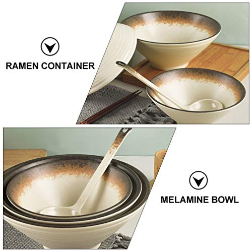 Yardwe 2Pcs Autêntico Japonês Ramen Tigela de Porcelana Tigela de Macarrão Conjunto de Sopa de Arroz