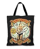 modische Liquor Brand Tattoo & Rockabilly Shopper mit King of Sword Ink Logo Printdesign