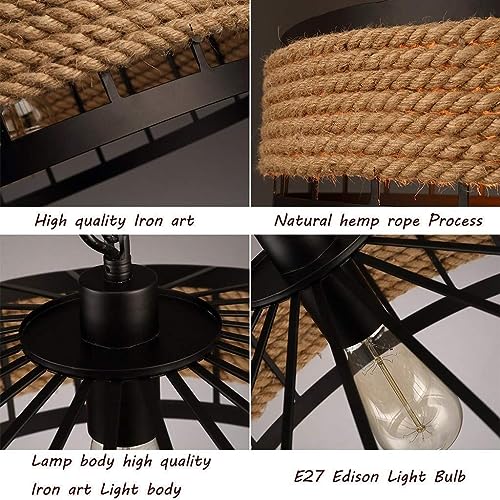 Luz colgante ajustable estilo retro para transformar tu balcón, pasillo o sala de estar 6