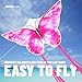 SGftre Piece Set Butterfly Kites for Kids and Adults，Easy to Fly Outdoor Toy for Boys and Girls, for Children, Ideal for Beach and Outdoor Activities (Pink Dreamy Butterfly, 1)