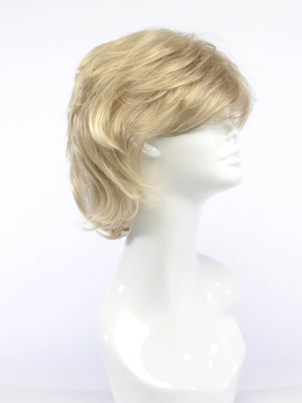 Raquel Welch Salsa Collar-Length Layered Page Wig by Hairuwear, Large Cap, R13F25 Praline Foil
