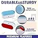 Strongest Adhesive Toilet Seat Bumper Replacement Kit for Bidet, Blue Bottom Universal Toilet Lid Bumper Rubber for Families, Hotels, Hospitals, School Toilet Seats (6 Pack)