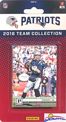 New England Patriots 2018 Panini NFL Football Factory Sealed Limited Edition 14 Card Complete Team Set TOM BRADY, Rob Gronkowski, Sony Michel RC, James Harrison & Many More! WOWZZER!