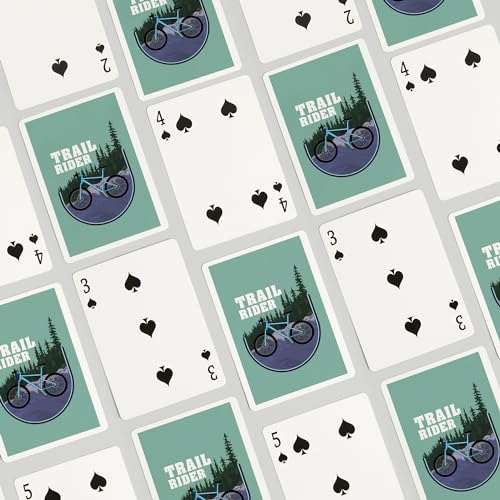 Baraja de naipes Lantern Press Trail Rider Poker 52 cartas miniatura 4