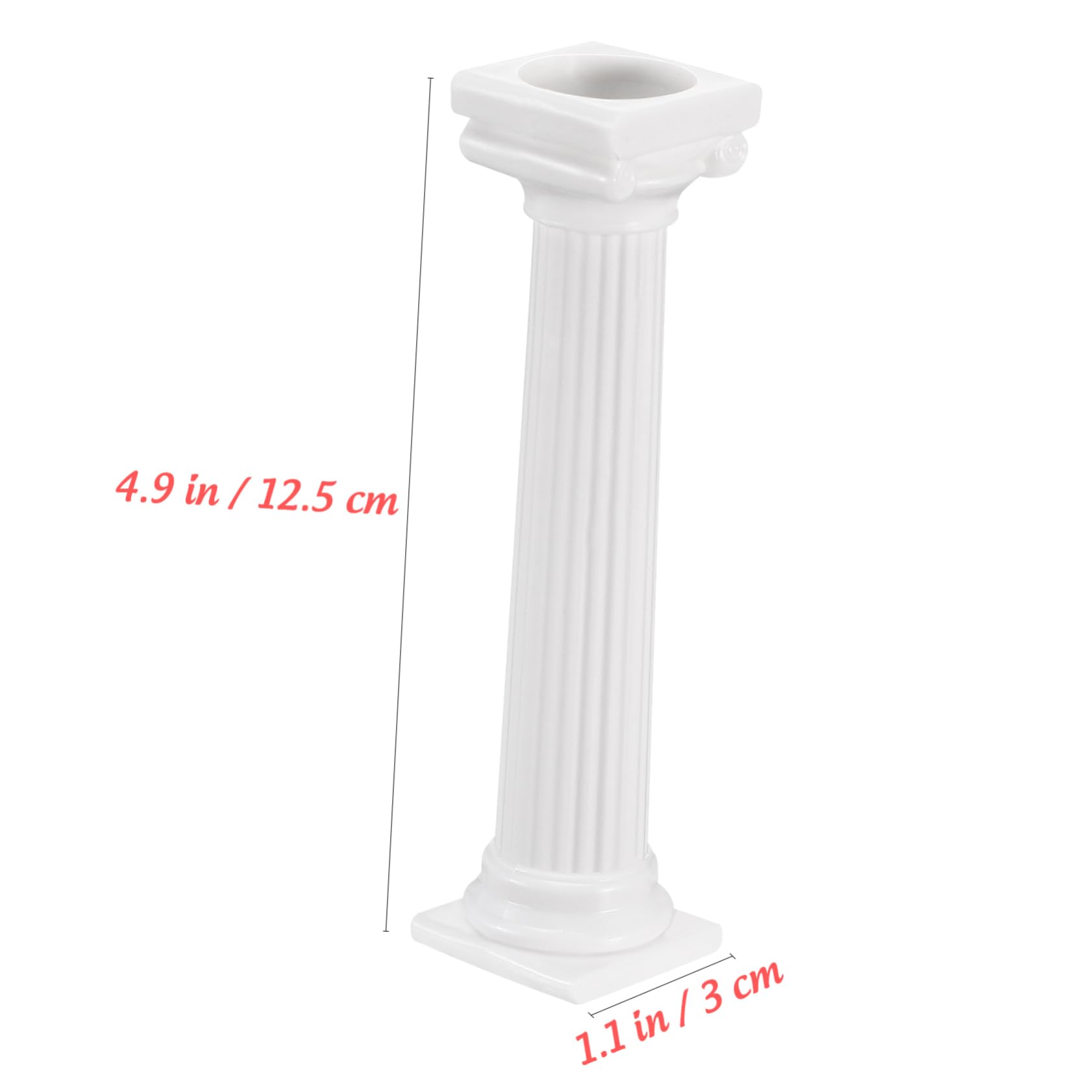FUNOMOCYA 8 Pcs Roman Column Cake Support Rods Stable Dessert Display Stands for Multi Cakes for Parties
