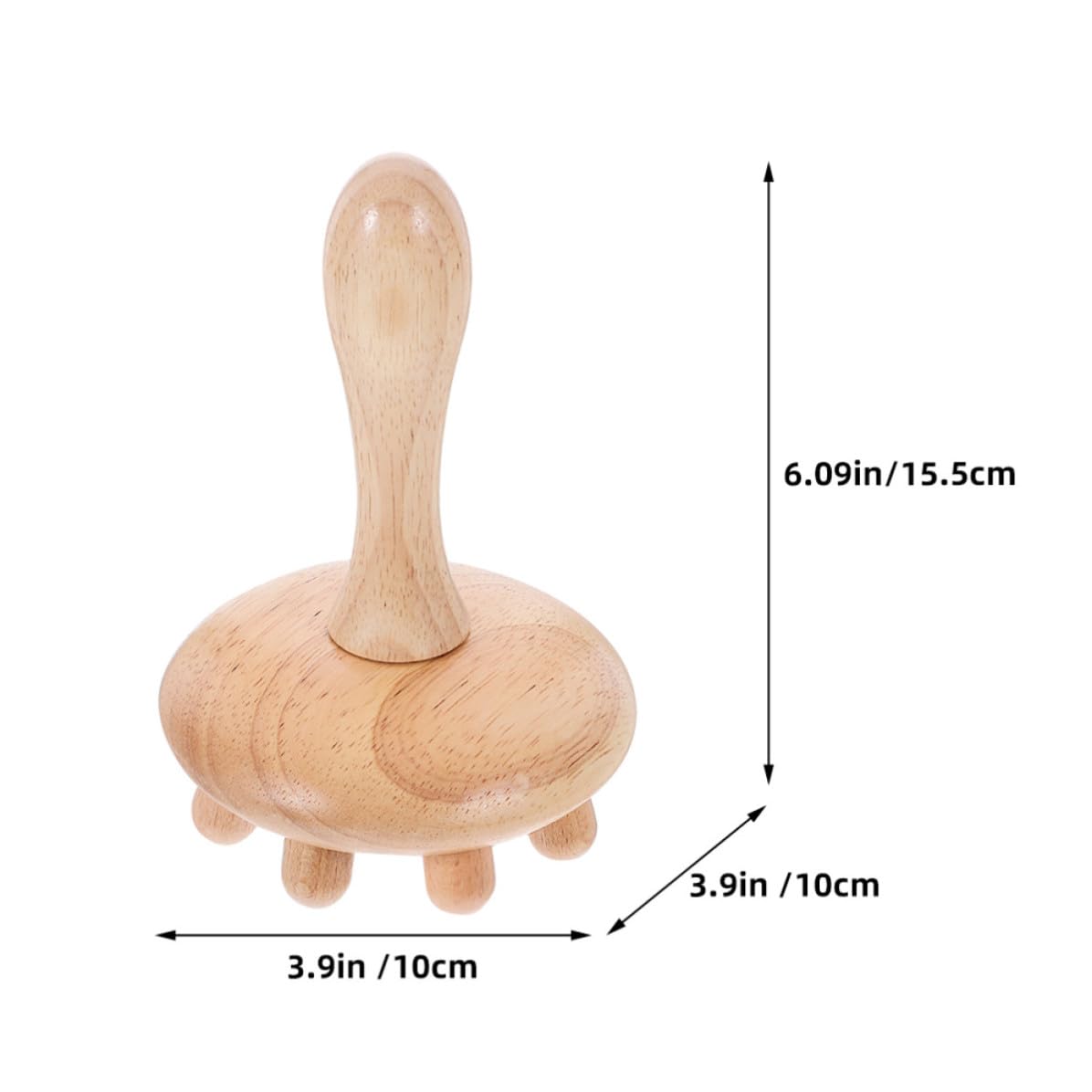 TEHAUX 2 Peines de Masaje de Madera Beige Cuero Cabelludo Resistencia Deformación Desgaste, Diseño Práctico y Delicado para Masaje Relajante
