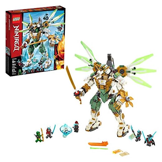 LEGO NINJAGO Lloyd's Titan Mech 70676 Ninja Toy Building Kit with Ninja Minifigures for Creative Play, Fun Action Toy includes NINJAGO characters including Lloyd, Zane FS and more (876 Pieces)