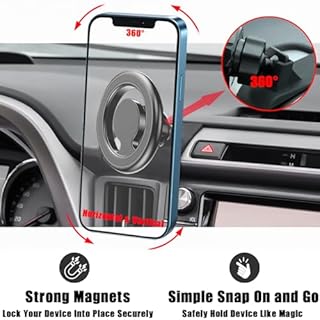 VE VE POWER for Magsafe Car Phone Holder, Air Vent Adjustable Stand, Auto Cradles Dashboard Mount for Toyota RAV4 2013-2018, Custom Magnetic Navigation Bracket for All Smartphone, for iPhone