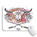 Produktbild Adowyee Gaming Mauspad Boho Sketch Bull Schdel Indian Arrows Federn und Dreamcatcher rutschfeste Gummi Backing Mousepad fr Notebooks Computer Mausmatten